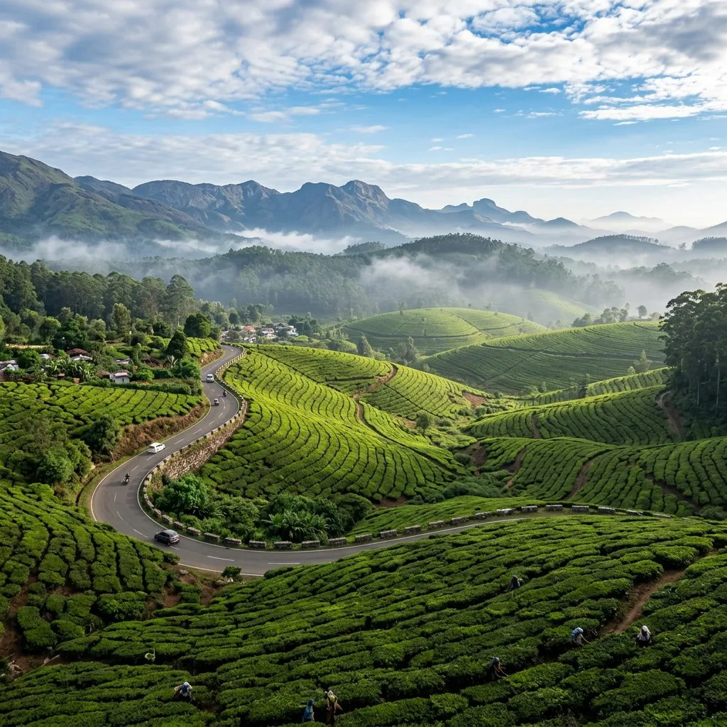 Budget Friendly Kerala - Munnar tea plantations